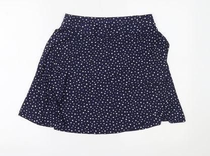 NEXT Womens Blue Polka Dot  A-Line Skirt Size 12