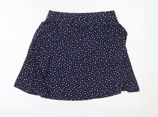 NEXT Womens Blue Polka Dot  A-Line Skirt Size 12