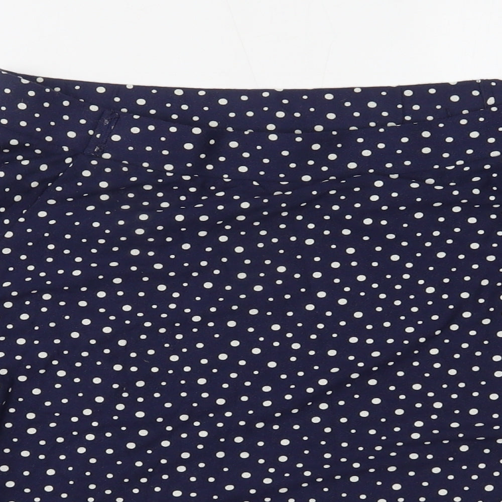 NEXT Womens Blue Polka Dot  A-Line Skirt Size 12