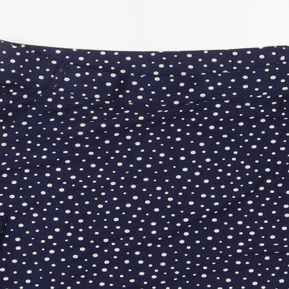 NEXT Womens Blue Polka Dot  A-Line Skirt Size 12