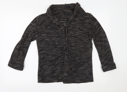 Womens UK Size 10 New Look Grey Cardigan Jumper
