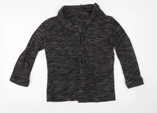 Womens UK Size 10 New Look Grey Cardigan Jumper
