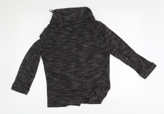 Womens UK Size 10 New Look Grey Cardigan Jumper