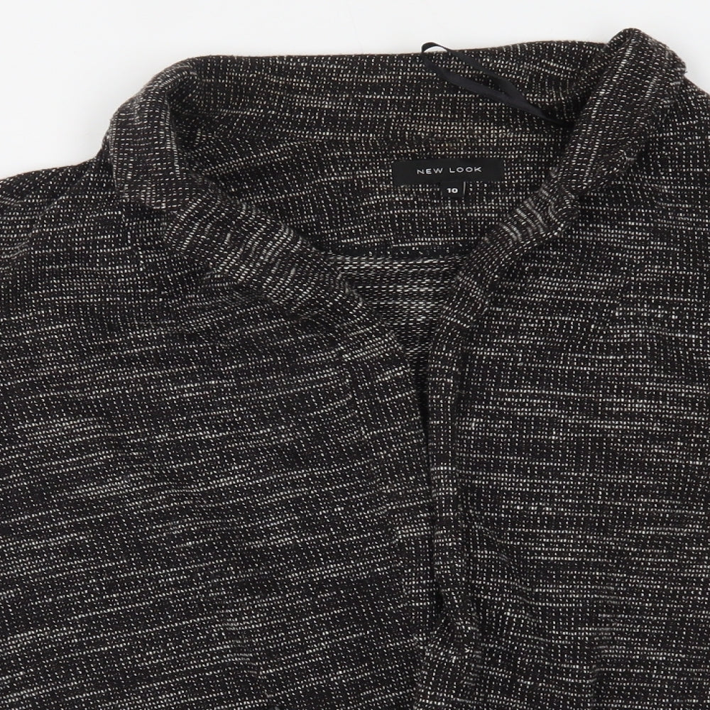 Womens UK Size 10 New Look Grey Cardigan Jumper