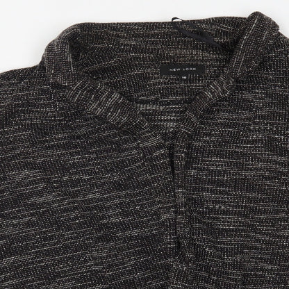 Womens UK Size 10 New Look Grey Cardigan Jumper