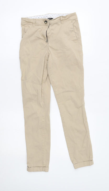 Spirit Womens Beige   Chino Trousers Size 8 L27 in