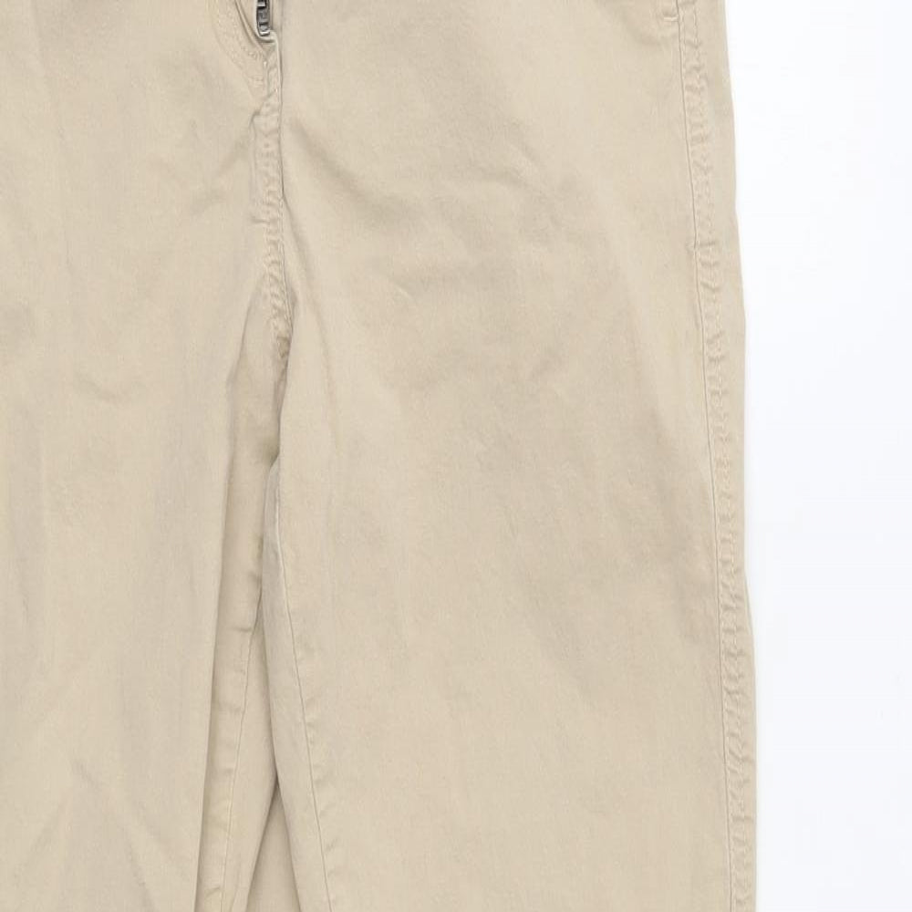 Spirit Womens Beige   Chino Trousers Size 8 L27 in