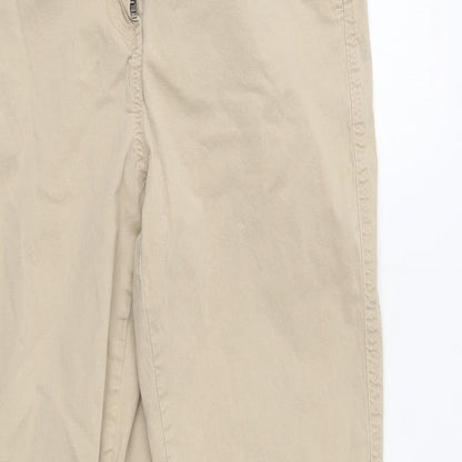 Spirit Womens Beige   Chino Trousers Size 8 L27 in