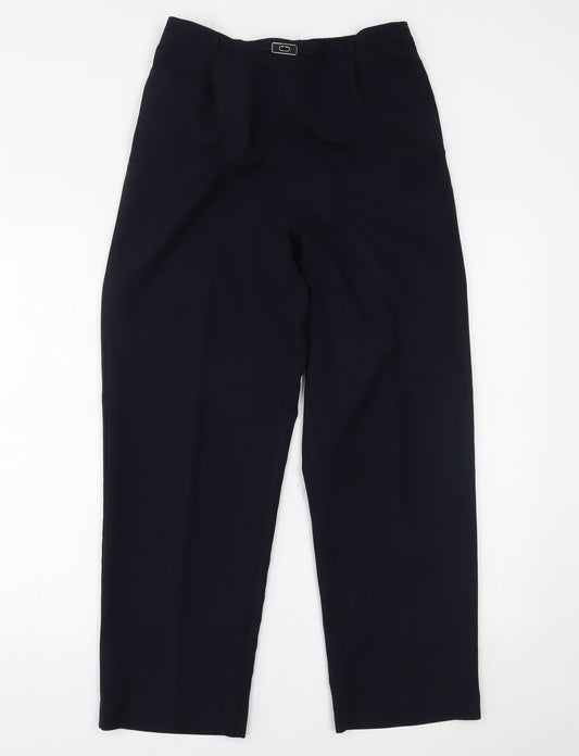 Womens UK Size 12 BM Regular Fit  Blue Trousers