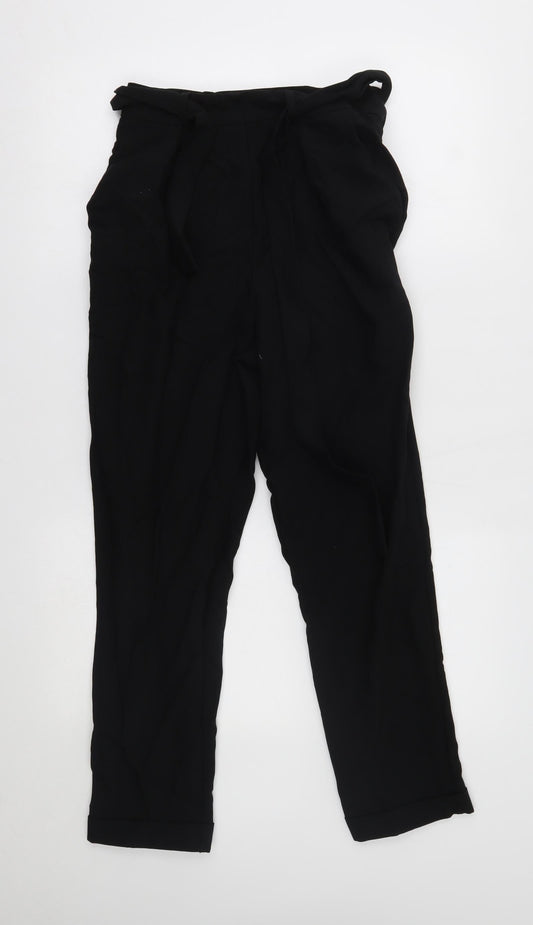 Womens UK Size 8 ASOS Regular Fit  Black Trousers