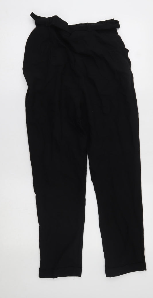 Womens UK Size 8 ASOS Regular Fit  Black Trousers