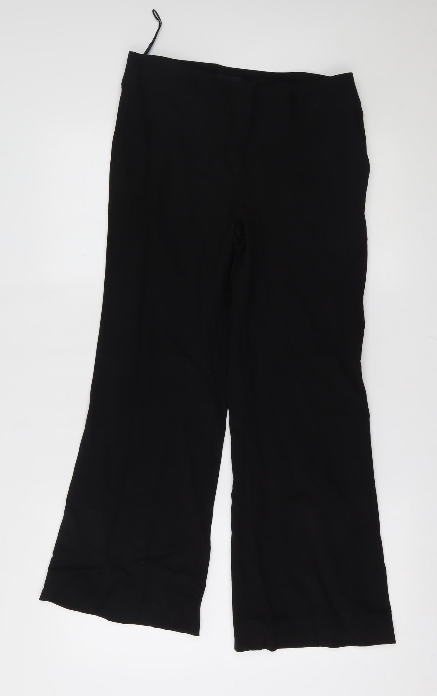 Womens UK Size 10 Papaya Regular Fit  Black Trousers