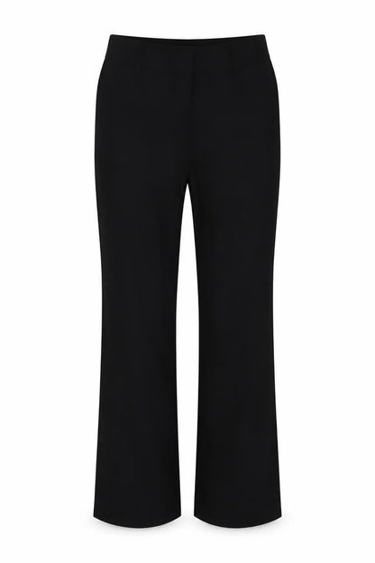Front view of Papaya women’s black trousers, size UK 10, 26-inch leg