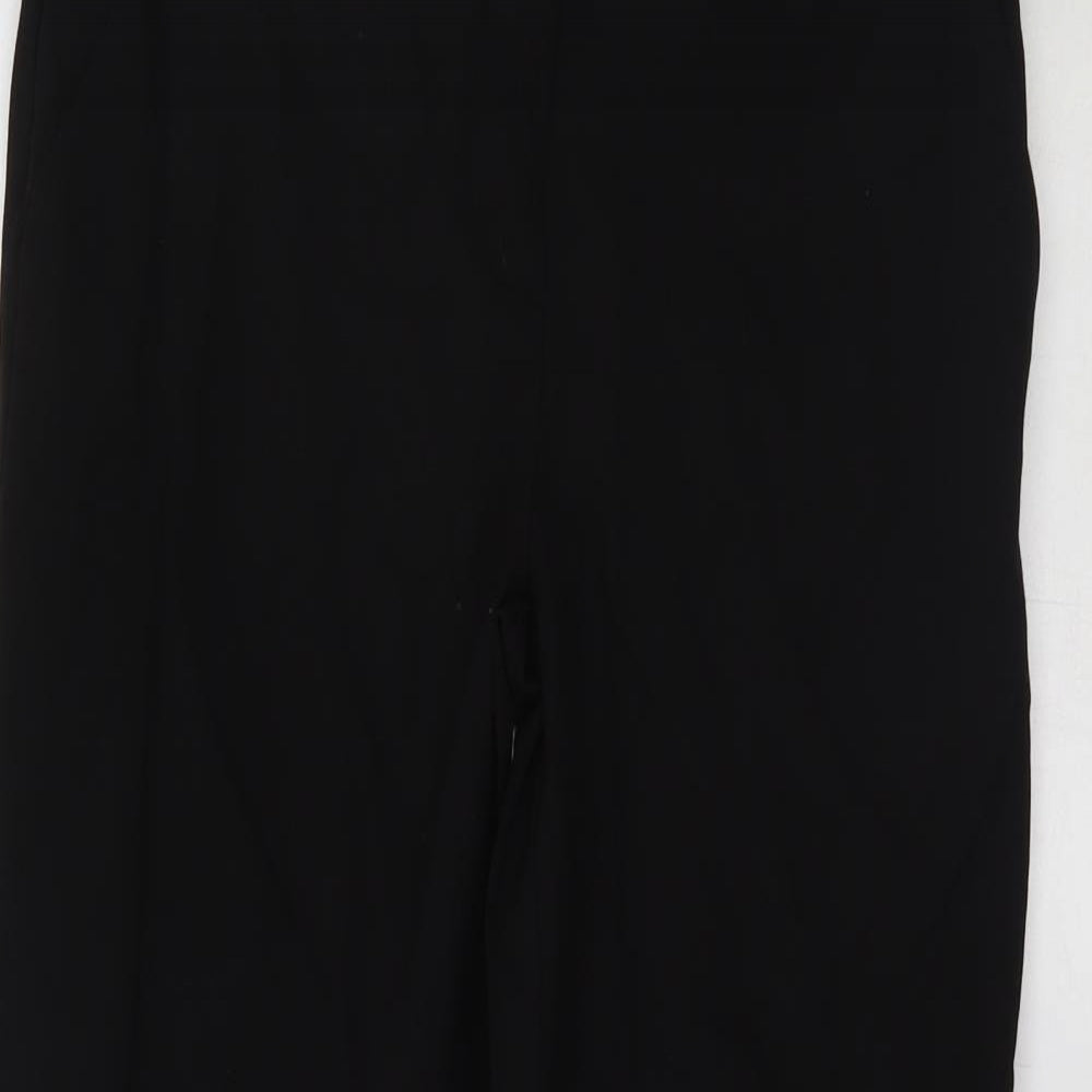 Womens UK Size 10 Papaya Regular Fit  Black Trousers