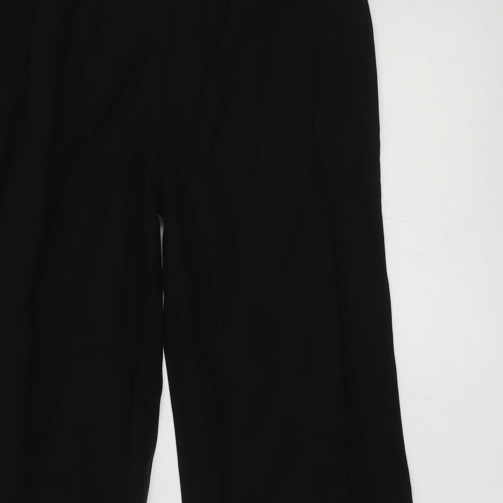 Womens UK Size 10 Papaya Regular Fit  Black Trousers