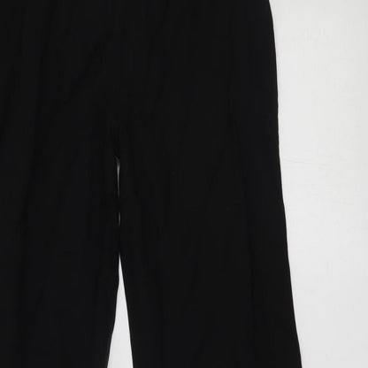 Womens UK Size 10 Papaya Regular Fit  Black Trousers