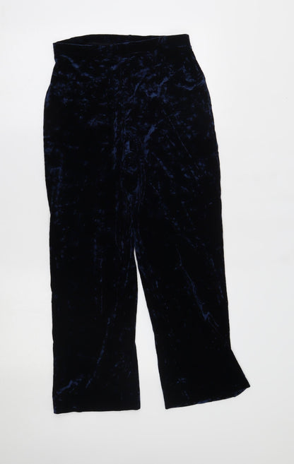 Womens UK Size 12 M&S Regular Fit  Blue Trousers