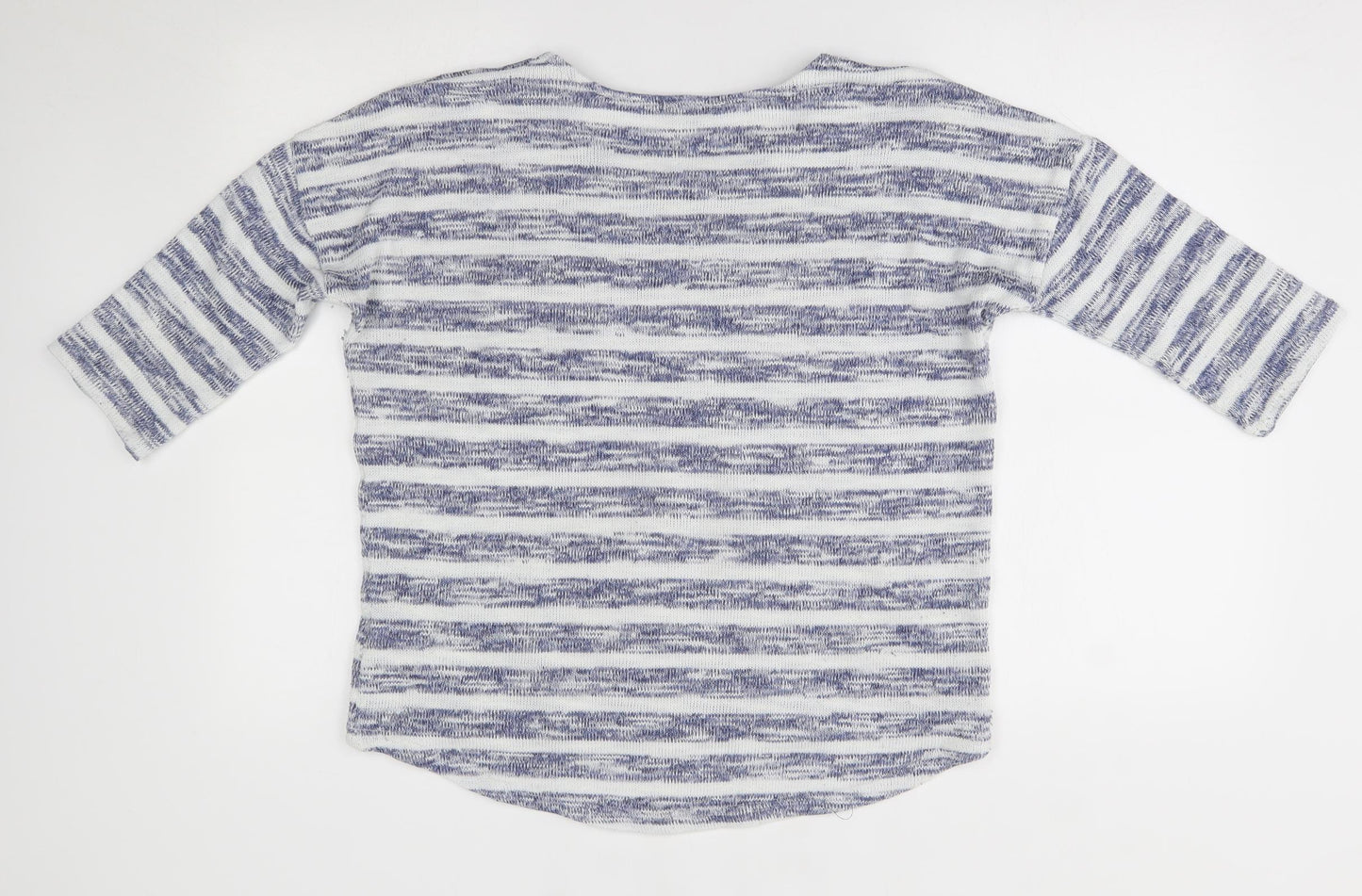 F&F Womens Blue Striped  Pullover Jumper Size 12