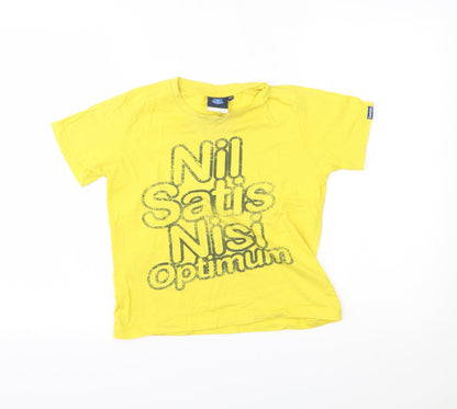 everton Boys Yellow   Basic T-Shirt Size 8-9 Years  - nil satis nisi optimum