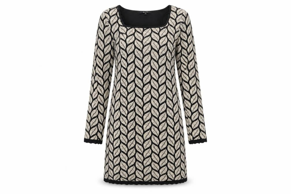 Front view of Stella women’s beige floral jumper dress, size M