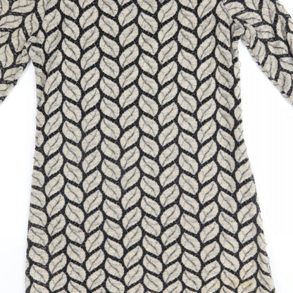 Stella Womens Beige Floral  Jumper Dress  Size M
