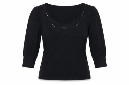 Womens UK Size 12 M&S Black Basic Blouse