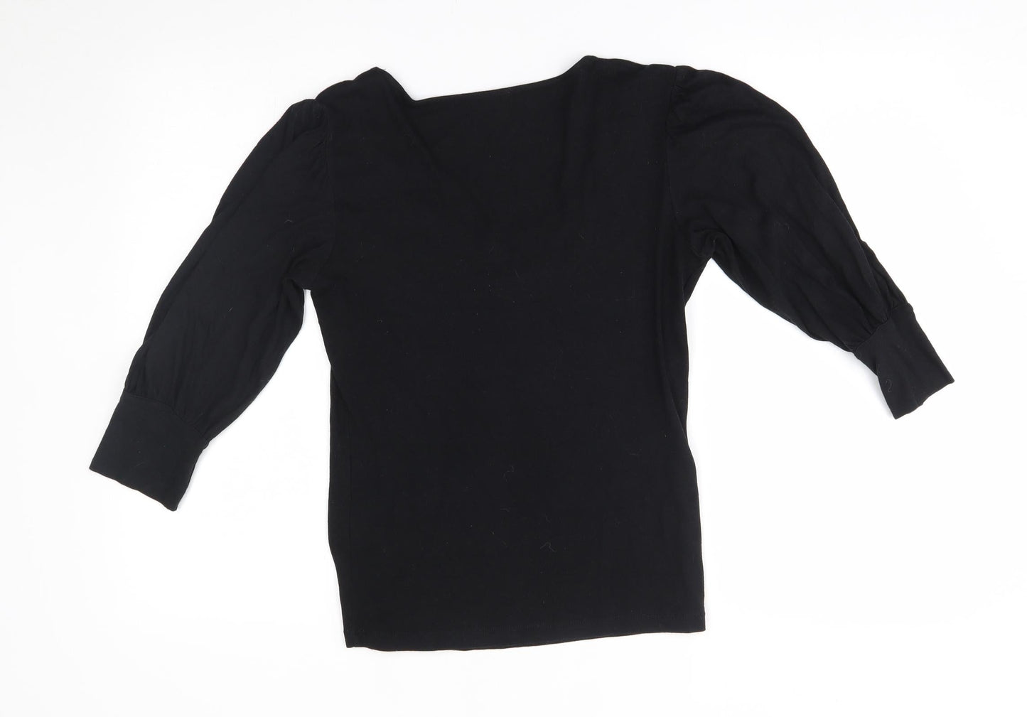 M&S Womens Black   Basic Blouse Size 12
