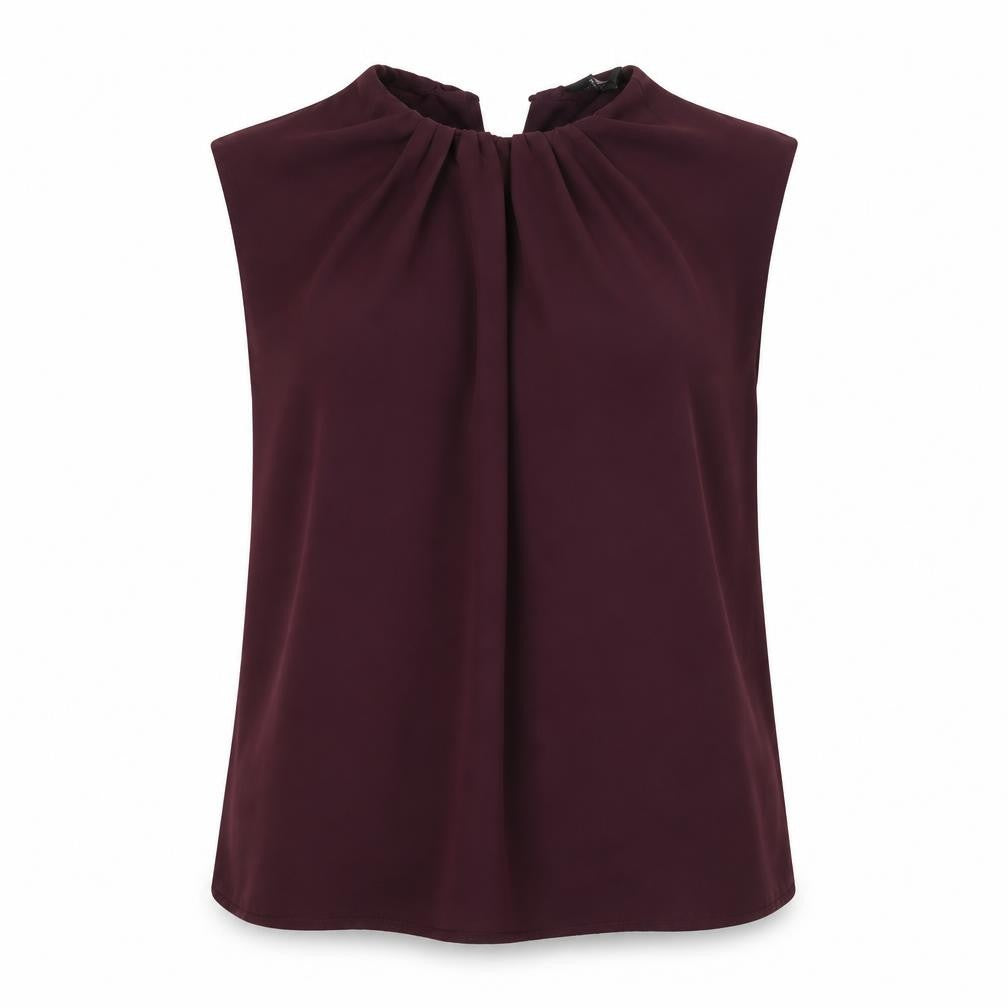 Womens UK Size 10 AX Paris Purple Basic Blouse