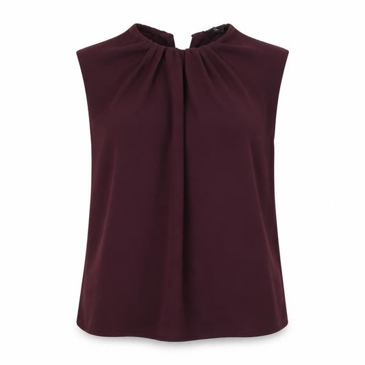 Womens UK Size 10 AX Paris Purple Basic Blouse
