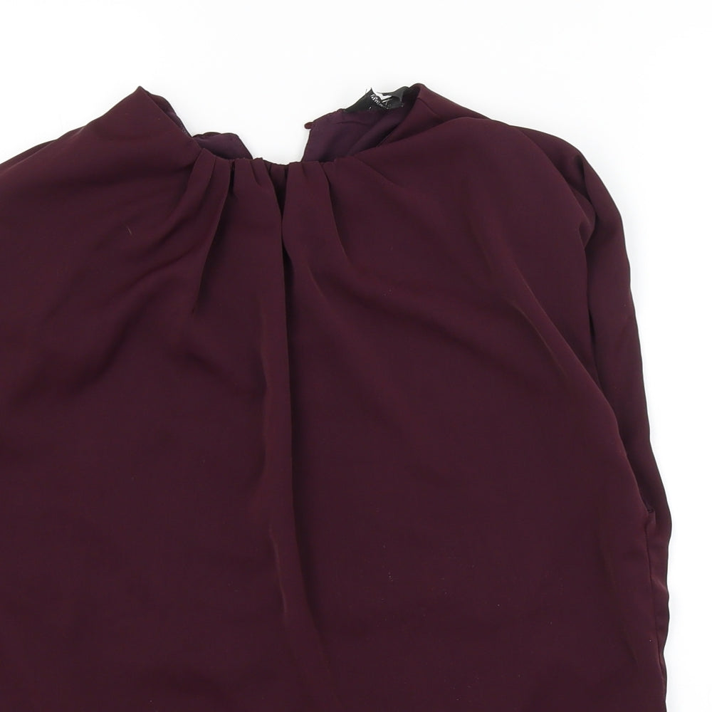 AX Paris Womens Purple   Basic Blouse Size 10