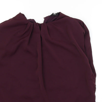 AX Paris Womens Purple   Basic Blouse Size 10