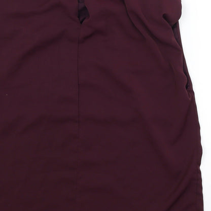 AX Paris Womens Purple   Basic Blouse Size 10