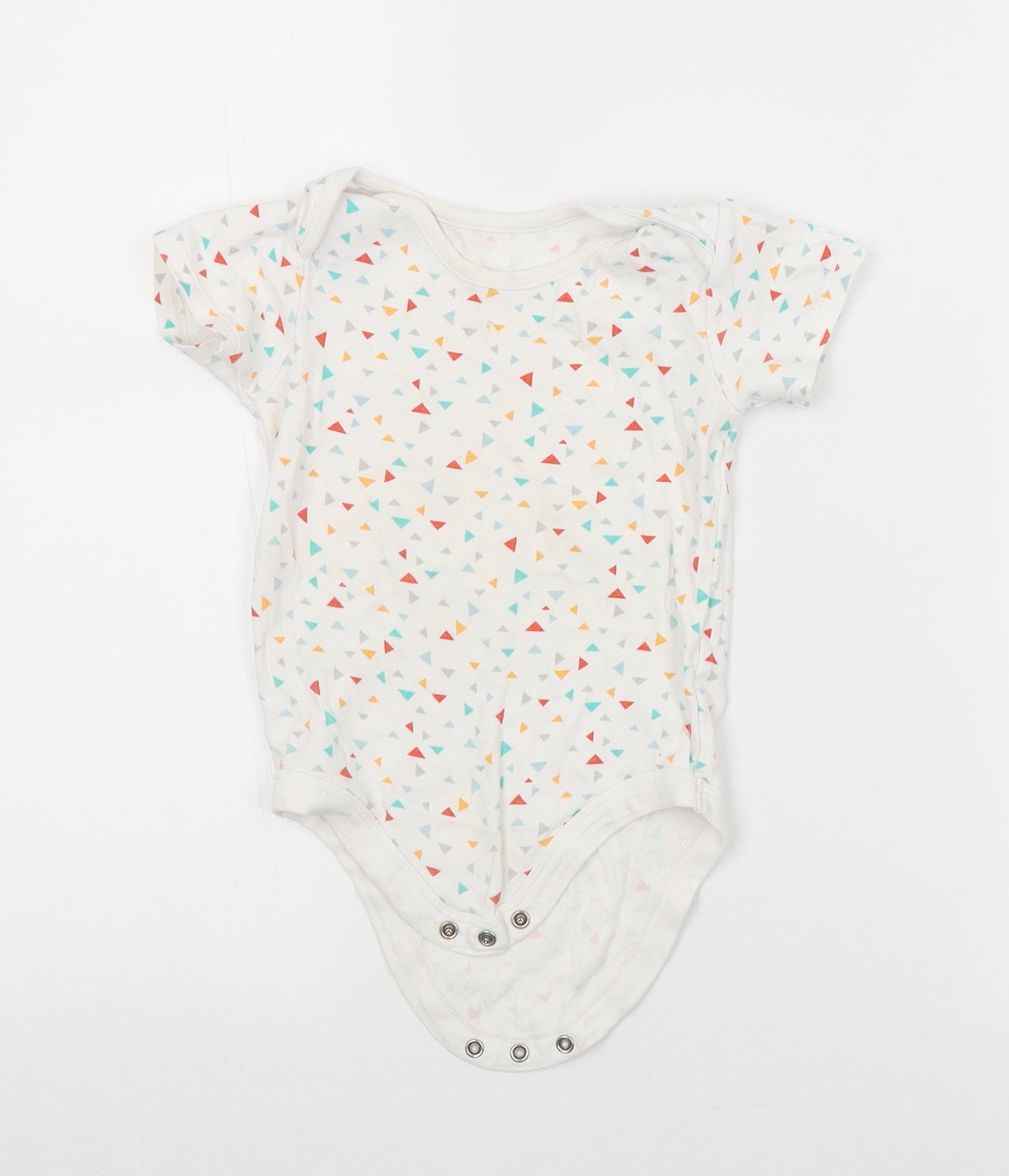 TU Baby White Geometric  Babygrow One-Piece Size 18-24 Months