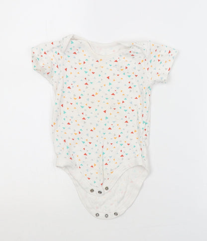 TU Baby White Geometric  Babygrow One-Piece Size 18-24 Months