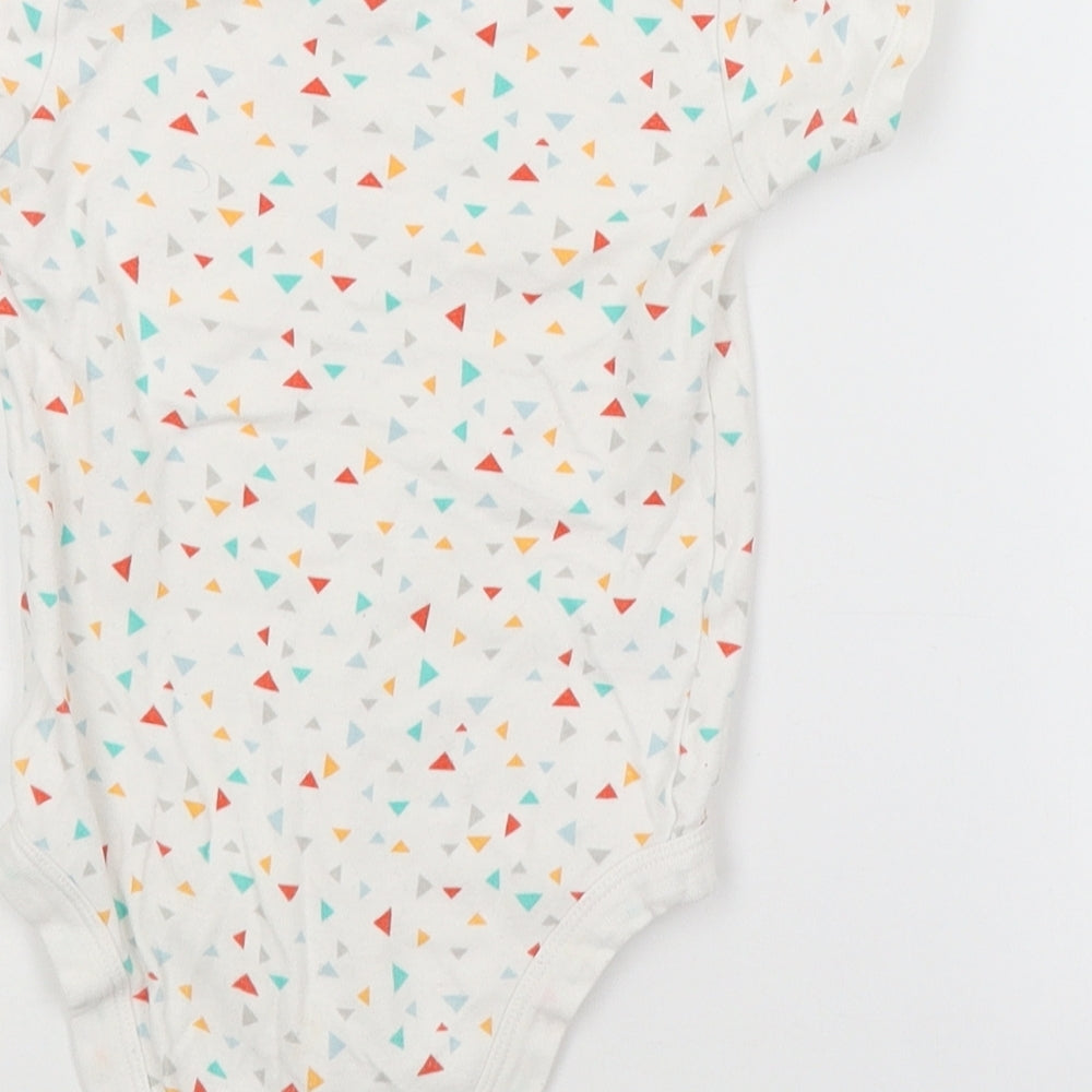 TU Baby White Geometric  Babygrow One-Piece Size 18-24 Months