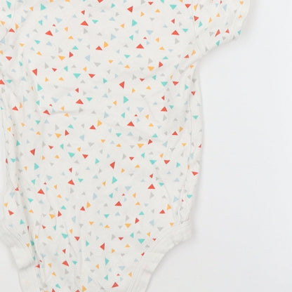 TU Baby White Geometric  Babygrow One-Piece Size 18-24 Months