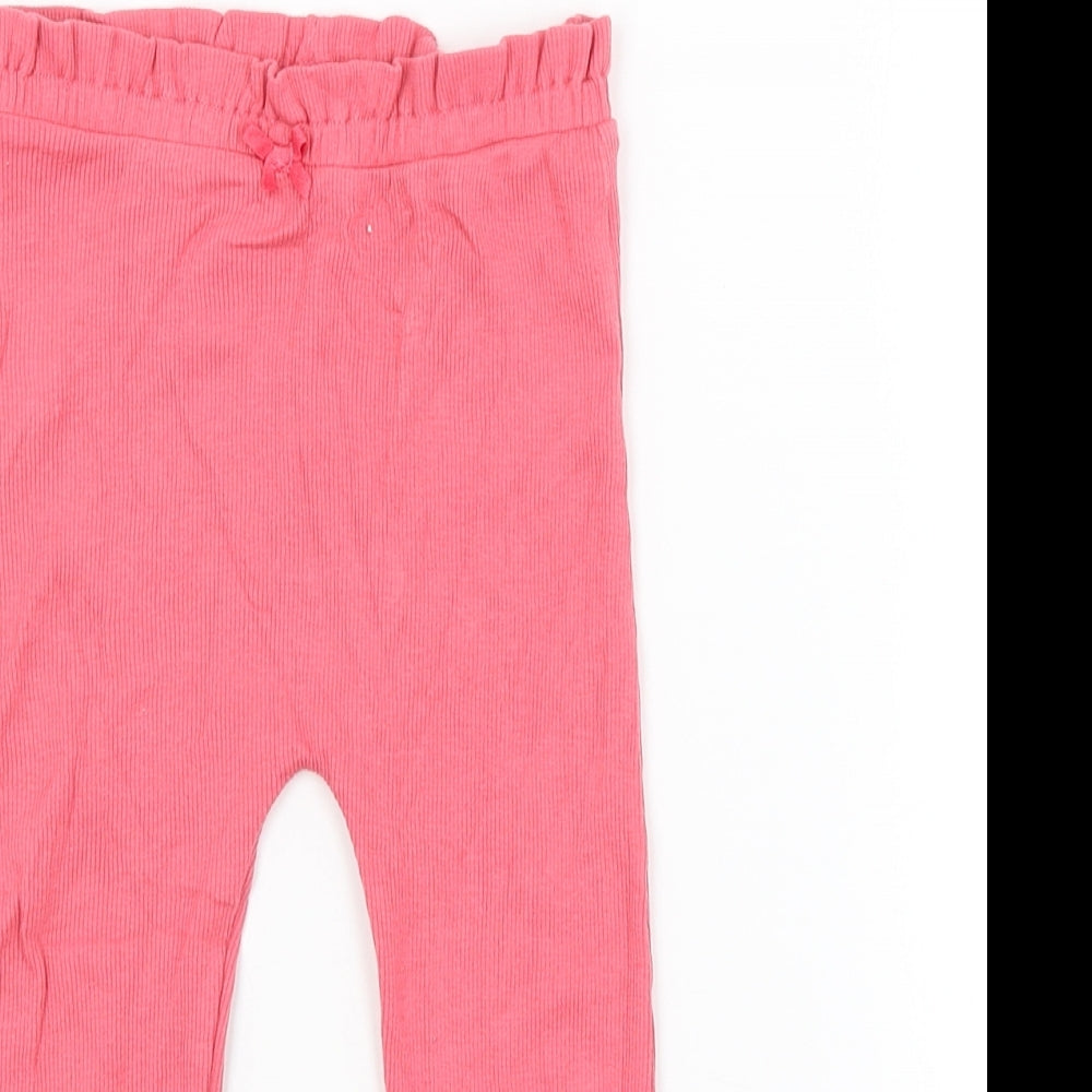 George Girls Pink   Jogger Trousers Size 18-24 Months