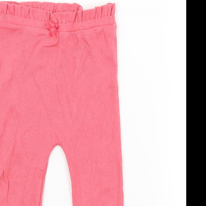 George Girls Pink   Jogger Trousers Size 18-24 Months