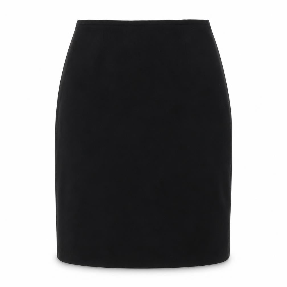 Front view of Amarento women’s black straight & pencil skirt, size UK 14
