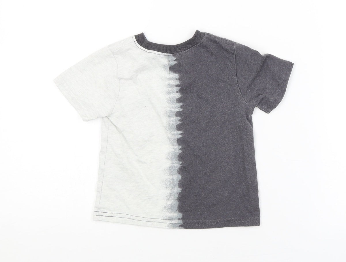 Back view of Garnanimals Baby Grey Basic T-Shirt, size 18-24, Months