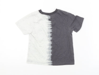 Back view of Garnanimals Baby Grey Basic T-Shirt, size 18-24, Months