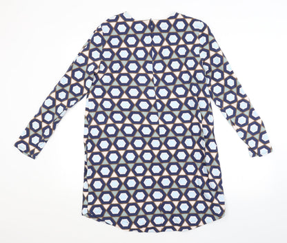 H&M Womens Multicoloured Argyle/Diamond  Jumper Dress  Size M