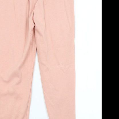Womens UK Size S Topshop Regular Fit Sweatpants Pink Trousers