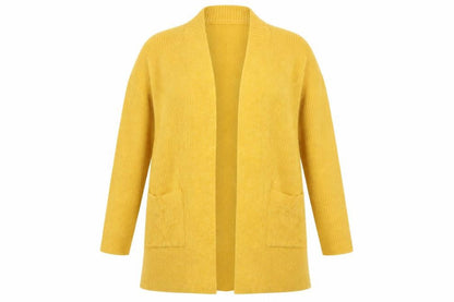 Womens UK Size 8 Avenue Yellow Cardigan Jumper