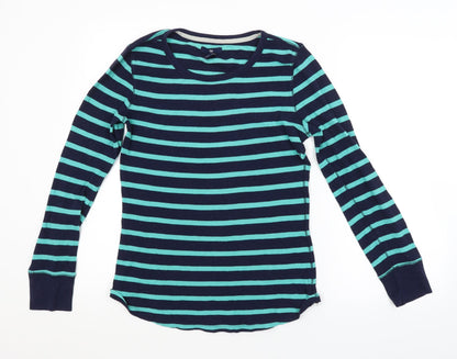 Gap Mens Blue Striped  Pullover Jumper Size M