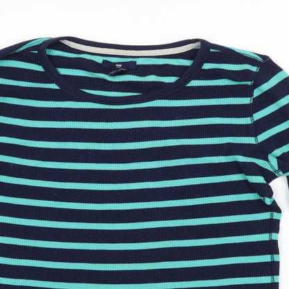 Gap Mens Blue Striped  Pullover Jumper Size M