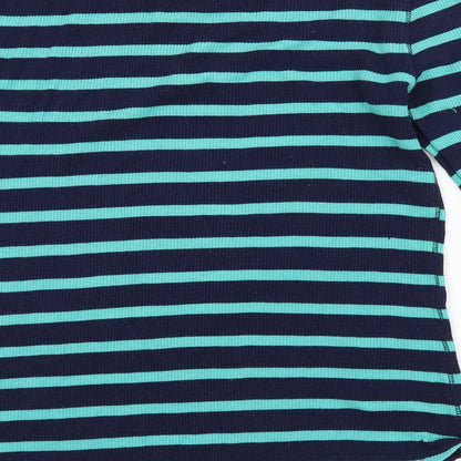 Gap Mens Blue Striped  Pullover Jumper Size M