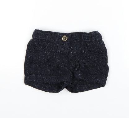 F&F Girls Blue   Capri Trousers Size 12-18 Months  - Shorts