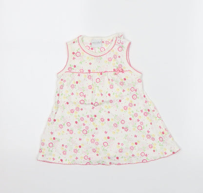Miniclub Girls Multicoloured Floral  A-Line  Size 3-6 Months