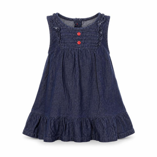 Miniclub Girls Blue   Tank Dress  Size 12-18 Months